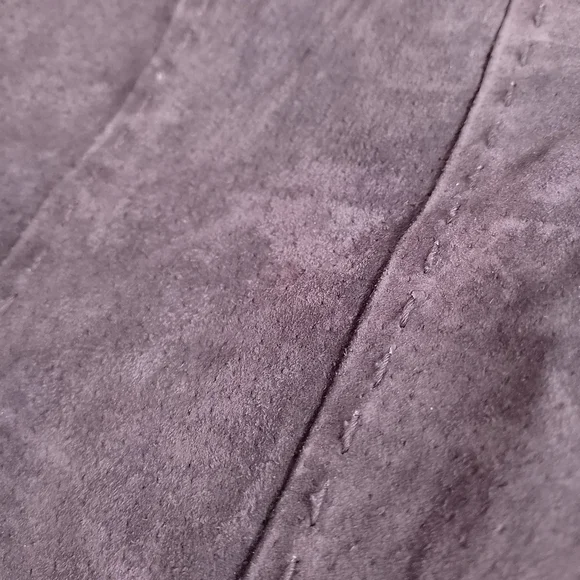 Suzy Shier Suede Zip Front Women's Jacket - Brown - Picture 6 of 10